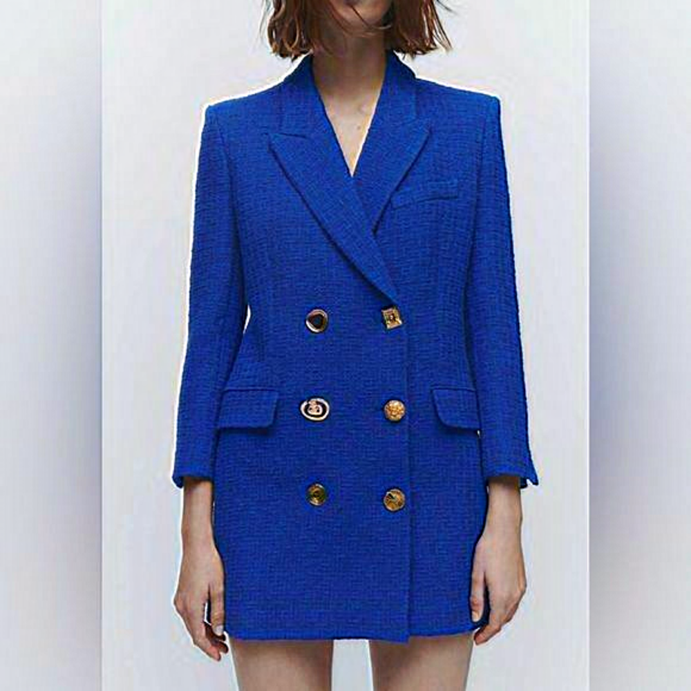 ZARA TEXTURED BLAZER‎ DRESS